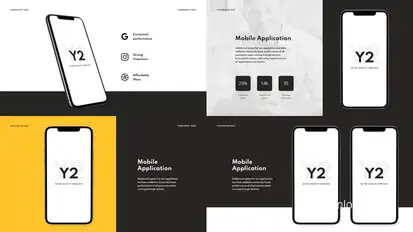 Y2 - App Promo Video Displays template preview