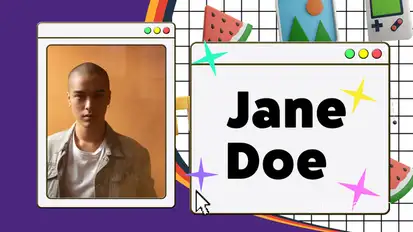 Y2K 3D Media Opener Premiere Pro template preview