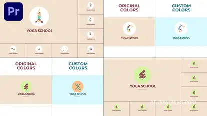 Yoga School Logo Reveal for Premiere Pro Premiere Pro template preview