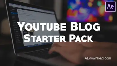 Youtube Blog Starter Pack | After Effects Video Displays template preview