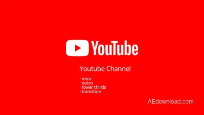 Youtube Channel Video Displays template preview