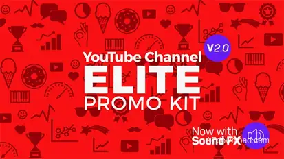 YouTube Elite Promo Kit Video Displays template preview