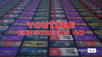 YouTube EndScreens 4K v.1 Video Displays template preview