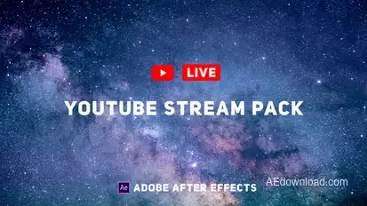 YouTube Live Pack Video Displays template preview