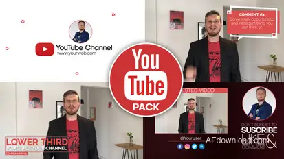 Youtube Pack Video Displays template preview