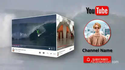 Youtube Promo Video Displays template preview
