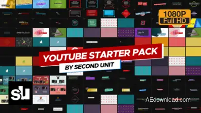 Youtube Starter Pack 4K Video Displays template preview