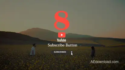 Youtube Subscribe Buttons Pack Premiere Pro template preview