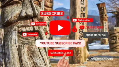 YouTube Subscribe Reminder Video Displays template preview