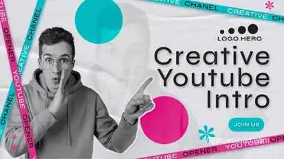 YouTube Vlog | Podcast Intro | MOGRT Premiere Pro template preview