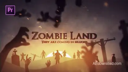 Zombie Land Video Displays template preview