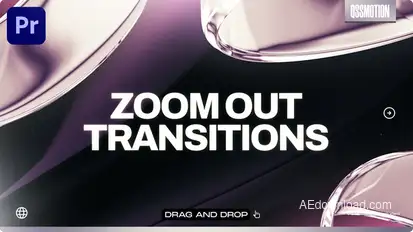 Zoom Out Transitions Premiere Pro template preview