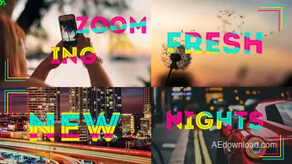 Zooming Video Displays template preview