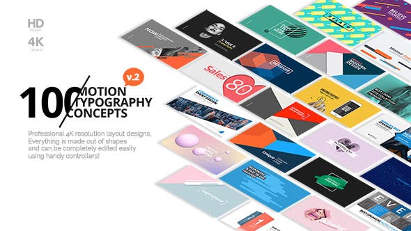 100 Motion Typography Concepts v2