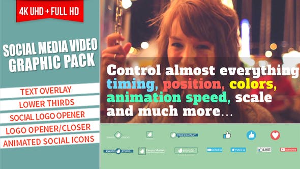 Social Media Video Graphic Pack