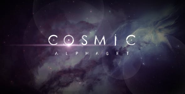 Cosmic Alphabet / Digital HUD Word/ UI Text/ Interface Placeholders/ Sci-fi and Technology/ Title