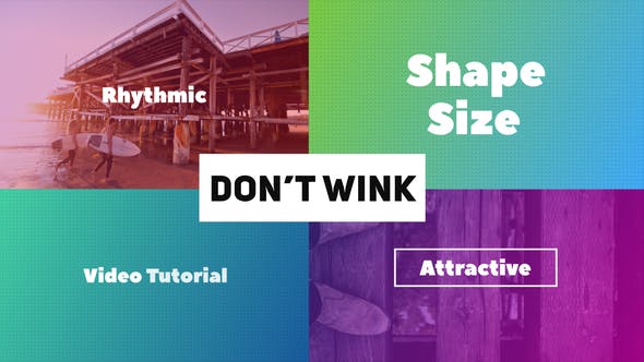 Don't Wink - Typographic Intro