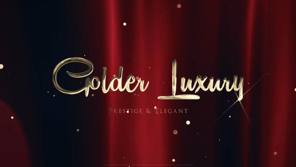 Golden Luxury Red Carpet Titles
