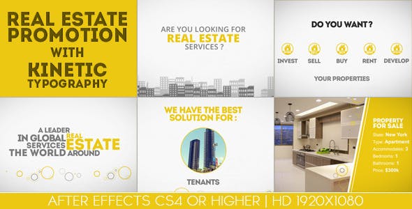 Real Estate Promotion With Kinetic Typography
