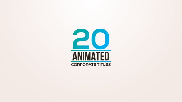 20 Animated Titles