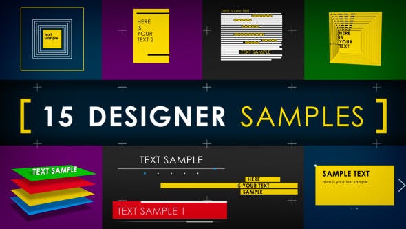 15 Designer Samples (Pack)