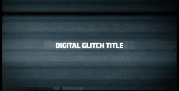 Digital Glitch Title