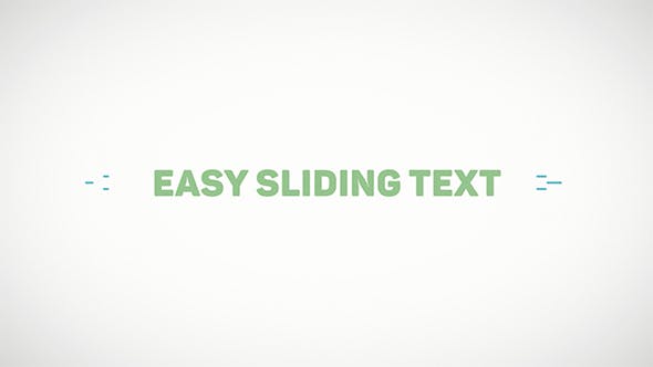 Easy Sliding Text