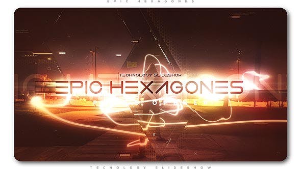Epic Hexagones Technology Slideshow