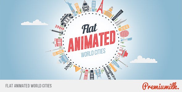 Flat Animated World Cities