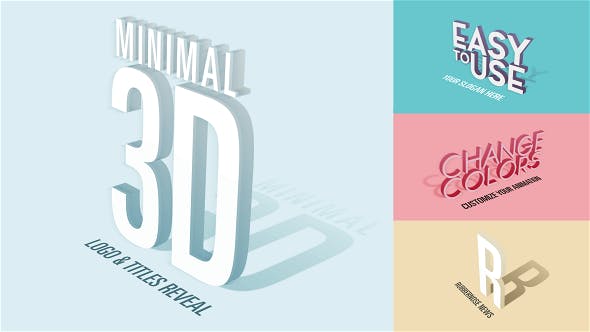 Minimal 3D - Logo & Titles Reveal