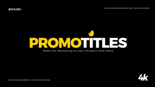 Simple Promo Titles Package