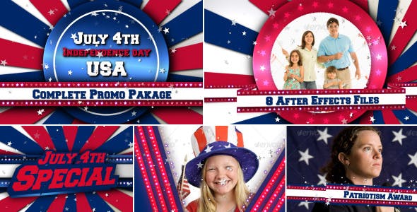 July 4th US Patriotic Broadcast Promo Pack