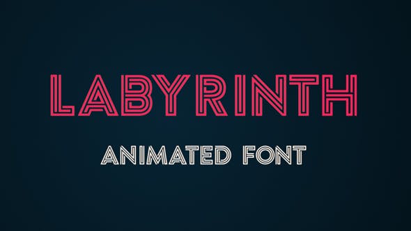 Labyrinth Animated Font