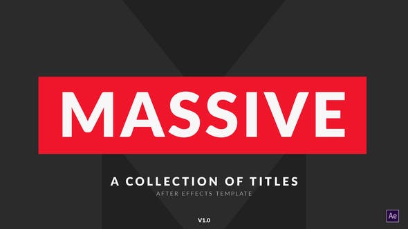 Massive | Titles Pack for After Effects