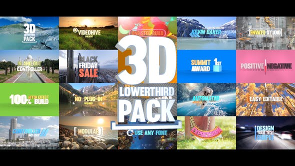 3D Lowerthird Title Pack