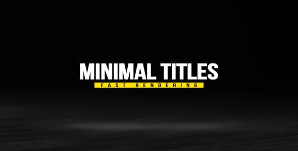 Minimal Titles Pack