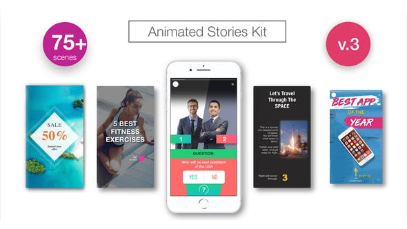 Animated Stories Kit // Instagram, Snapchat, Facebook