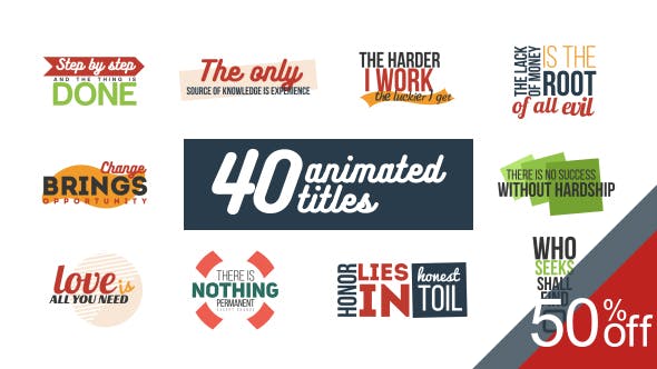 40 Animated Titles