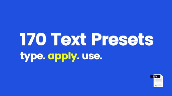 170 Text Presets
