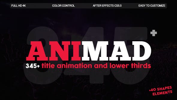 AniMad | 345+ Titles and Lower Thirds