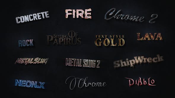 3D Text Styles Cinematic Trailer ToolKit