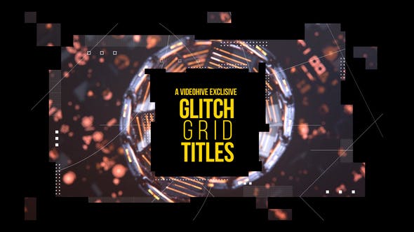 Glitch Grid Titles