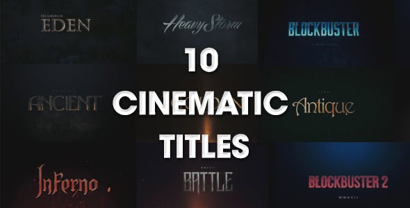 10 Cinematic Titles