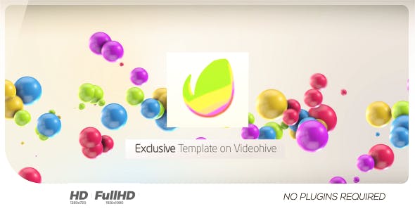 Colorful 3D Balls // Kids logo