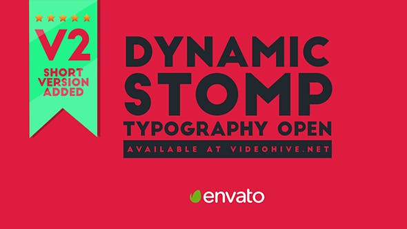 Dynamic Stomp Typography Open