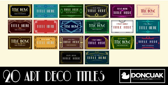 20 Art Deco Titles