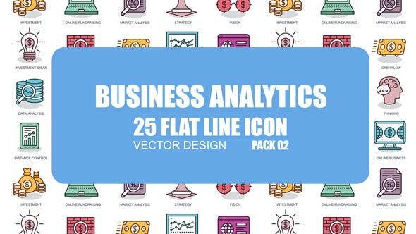 Business Analytics - Flat Animation Icons