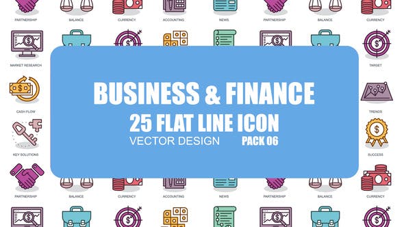Business And Finance - Flat Animation Icons