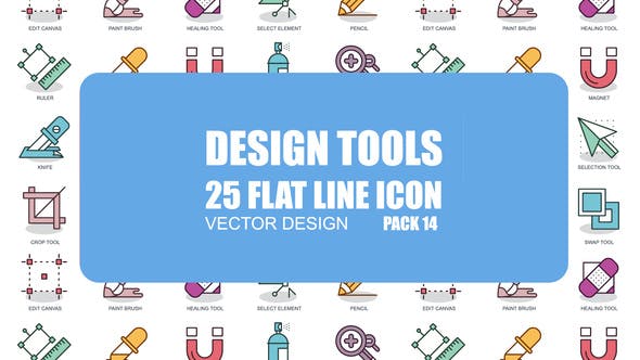 Design Tools - Flat Animation Icons