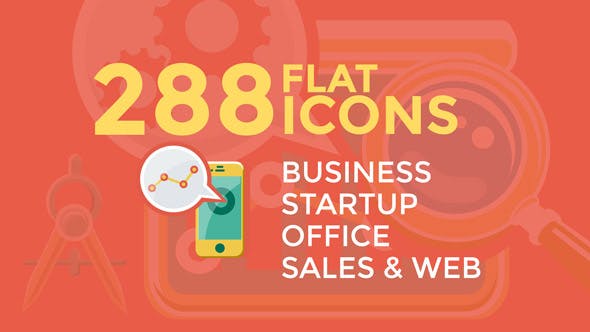 Business & Startup Flat Icons